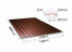 Профнастил С8 шоколадно-коричневый RAL8017 2000х1200х0,32 мм в Москве фото