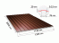 Профнастил С20 шоколадно-коричневый RAL8017 2000х1150х0,32 мм в Москве фото