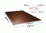 Профнастил С20 шоколадно-коричневый RAL8017 2000х1150х0,45 мм фото в Москве